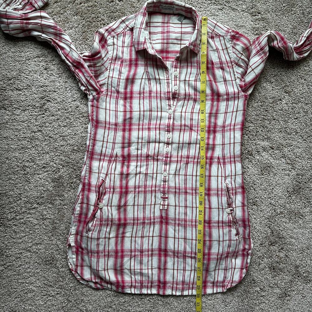 Toad & Co Mixologist Tunic Top Long Sleeve Plaid Outdoor Organic Rose Women's XS - Picture 13 of 13